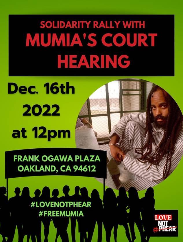 LoveNotPhear Rally for Mumia Abu-Jamal! @ Oscar Grant Plaza