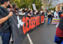 Large Gaza Ceasefire Protest Managed to Shut Down State Democratic Convention Saturday