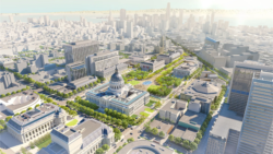 New Trees Installed in Civic Center Mark Grand Plan to ‘Reintroduce Vegetation on a Grand Scale’ to Plaza