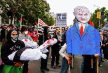 ‘Arrest Netanyahu’: Hundreds of pro-Palestinian demonstrators march in S.F.