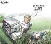 Political cartoon posted June 30, 2019 by Michael de Adder