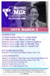 Harvey Milk Club endorsements for March 3, 2020
