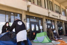 City College faculty set up tents, hold out for the end of brutal layoffs