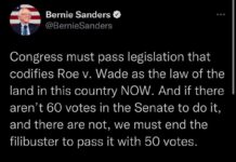 Bernie Sanders on Roe and the Filibuster
