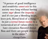 George Carlin on inequality and cinnamon-flavored dental floss