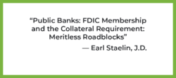 Public banks have no need for the FDIC