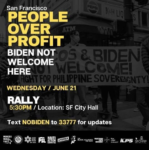 PEOPLE OVER PROFIT  ~BIDEN NOT WELCOME HERE