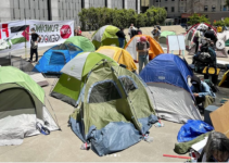 Pro-Palestine Protesters Set Up Encampment Outside SF Federal Building, But Police Clear It Quickly