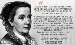Mother’s Day message from Julia Ward Howe