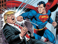 Superman punches Trump in the face!