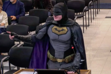 Bay Area’s own ‘Batman’ viral outburst over ICE at the Super Bowl
