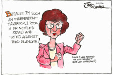 Humor:  Susan Collins takes a principled stand